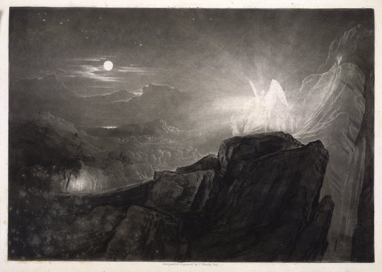 Illustratie uit Paradise Lost door John Martin