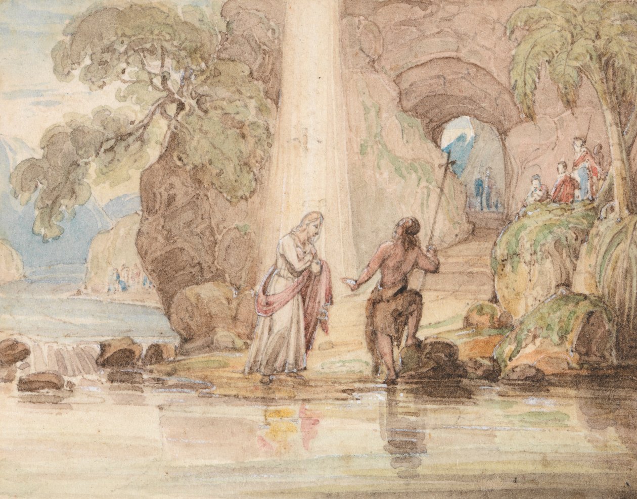 De doop van Christus door John Martin