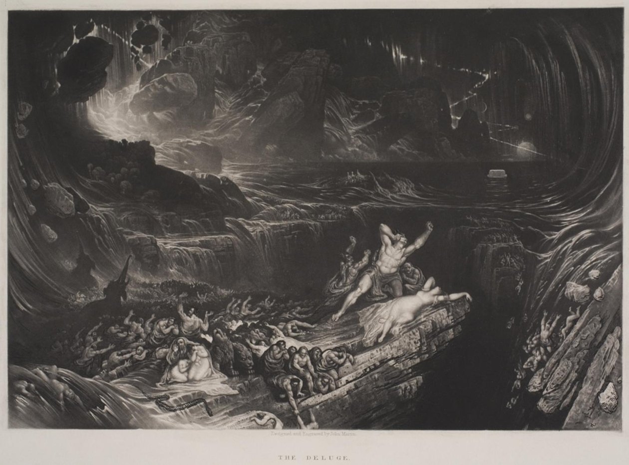 De zondvloed door John Martin