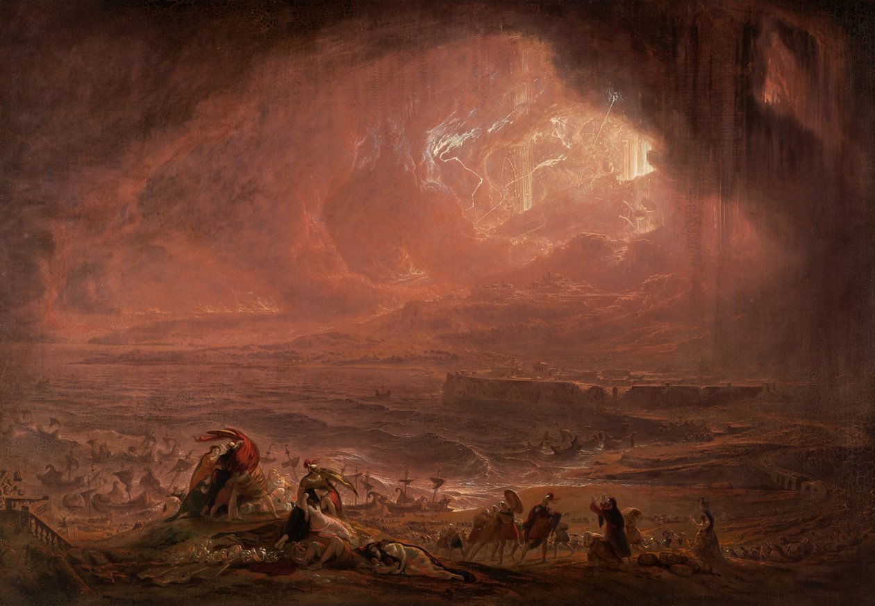 De Vernietiging van Herculaneum en Pompeii door John Martin