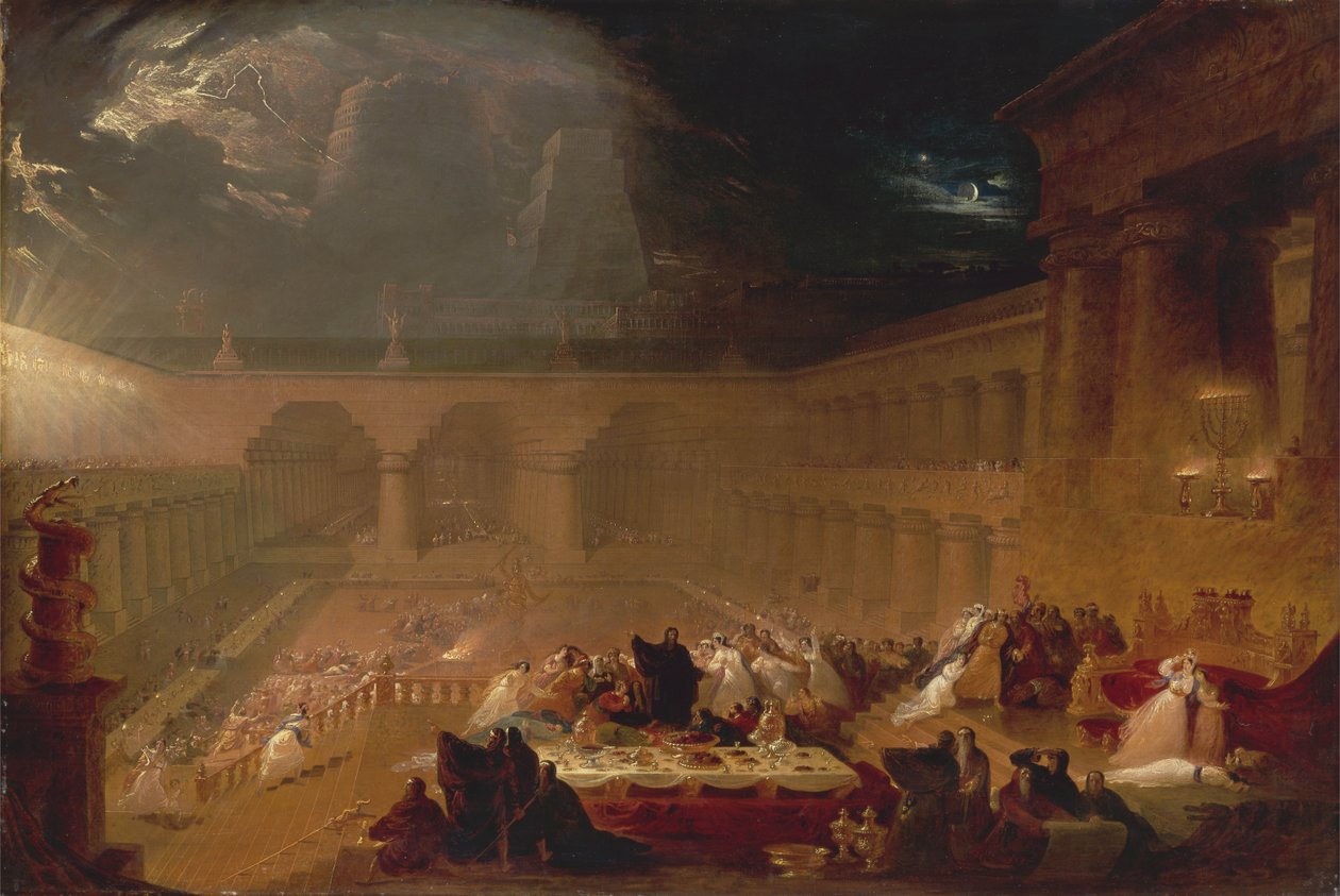Het feest van Belsazar, 1820 door John Martin