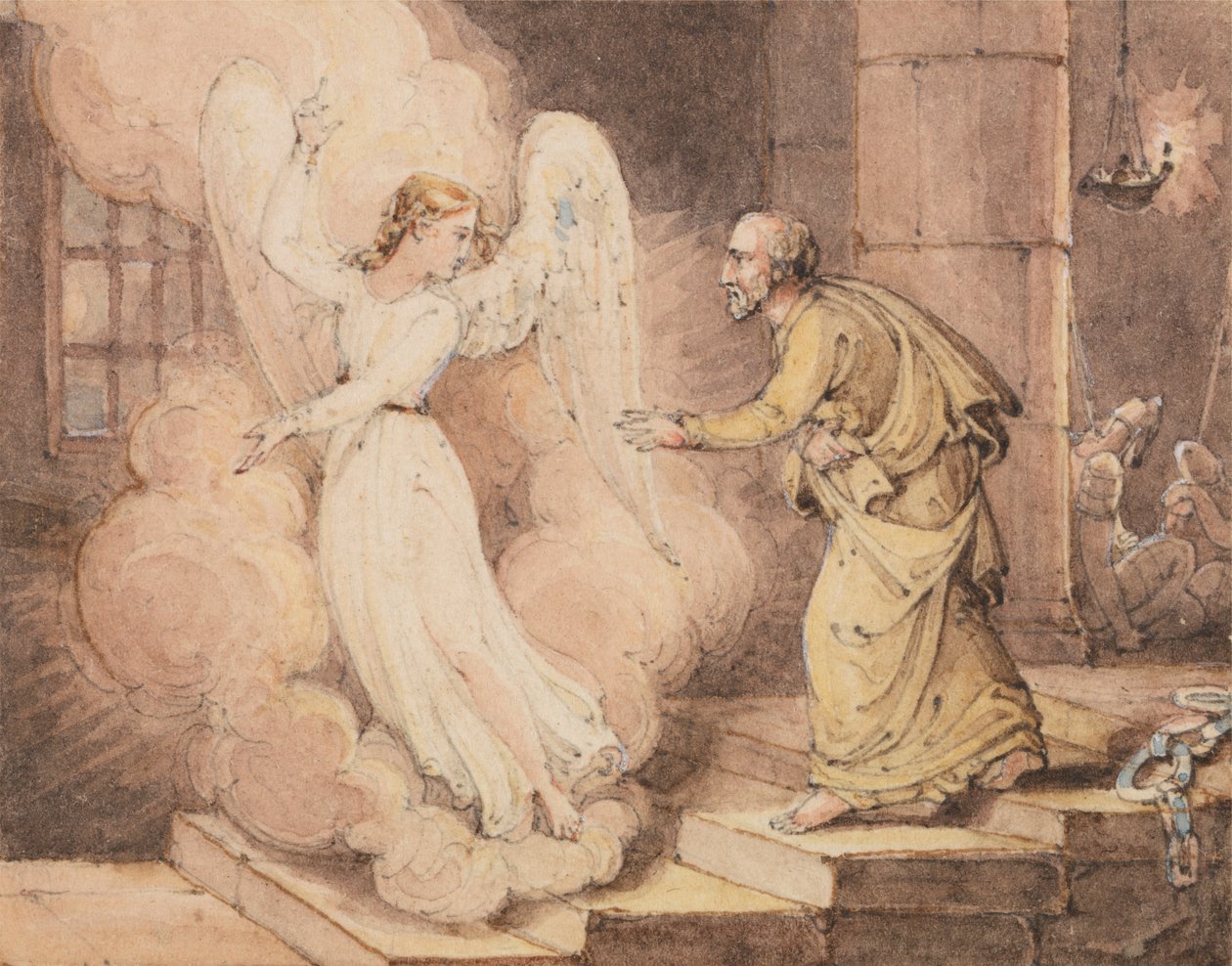 De Bevrijding van Sint Petrus uit de Gevangenis door John Martin