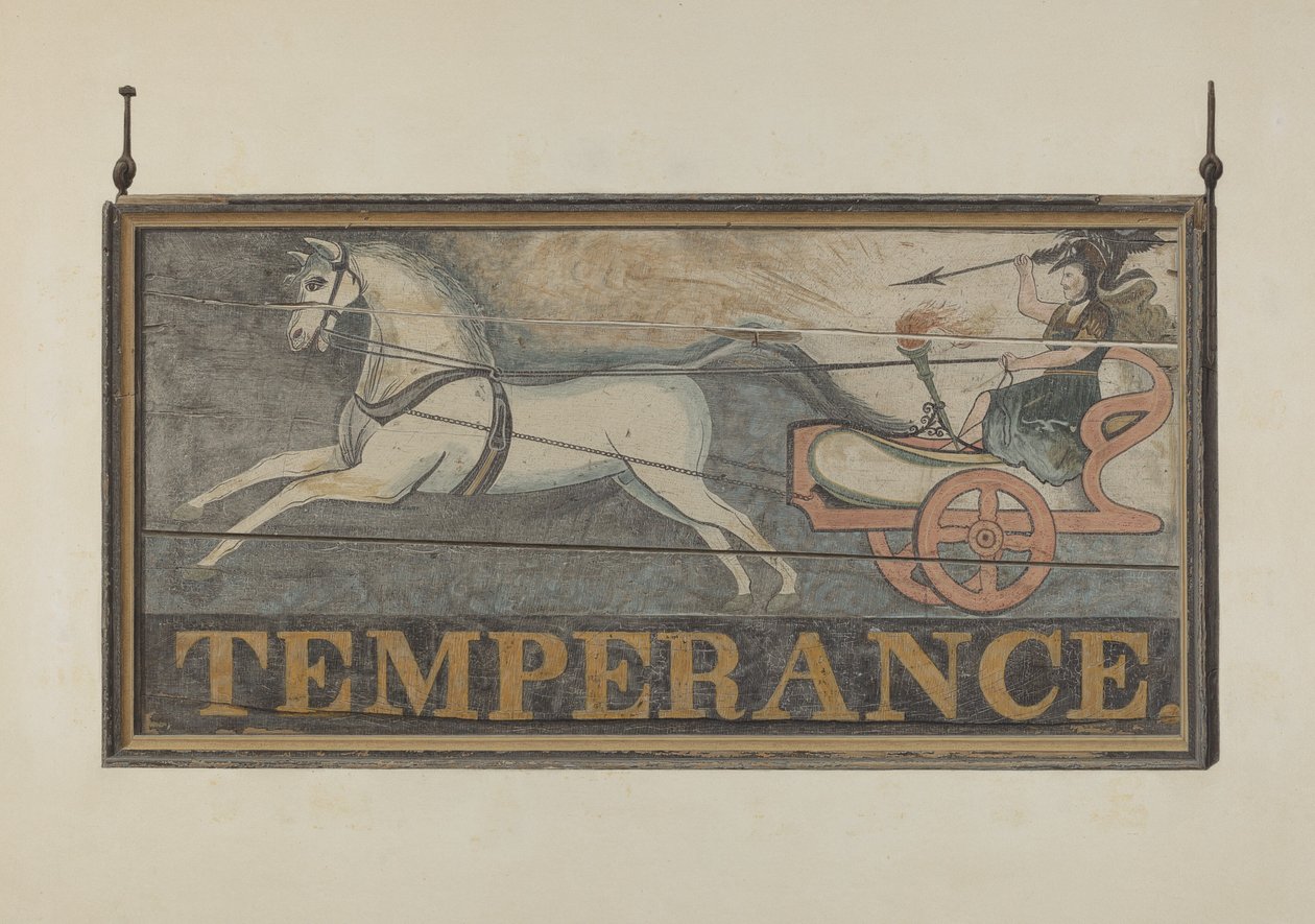 Herbergteken: Temperance, ca. 1940 door John Matulis