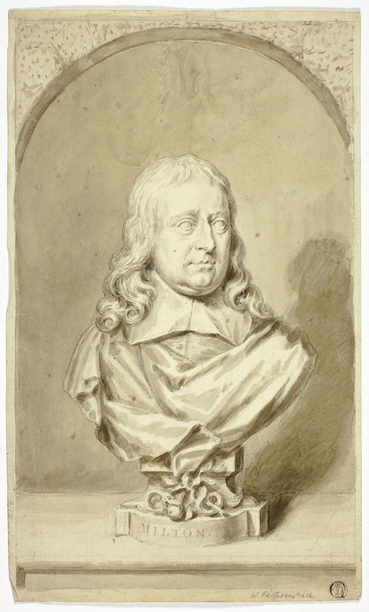Buste van Milton door John Michael Rysbrack