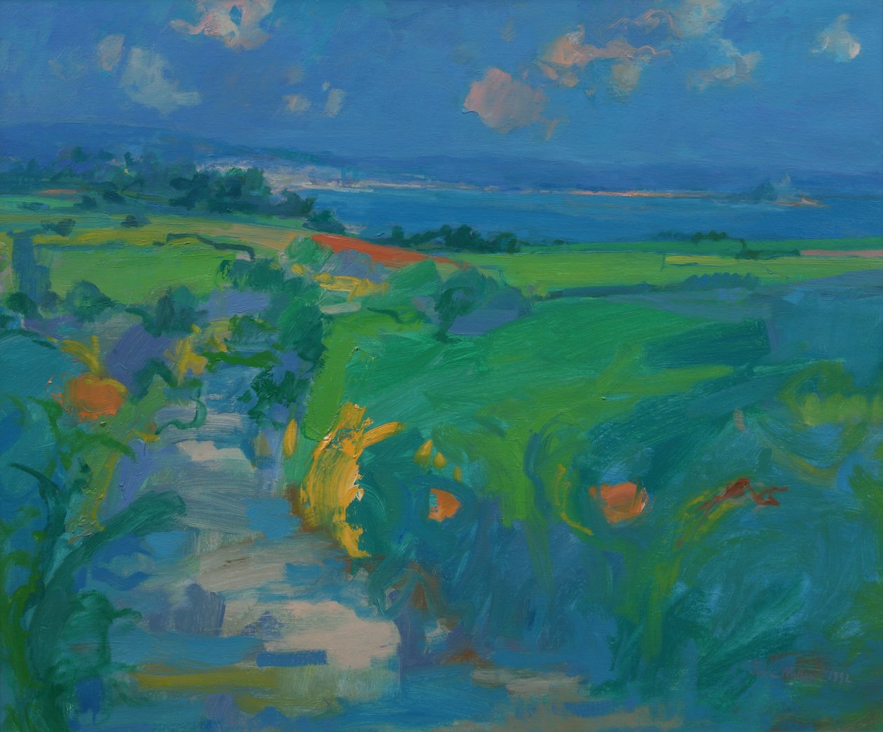 Mounts Bay Impressie, 1992 door John Miller