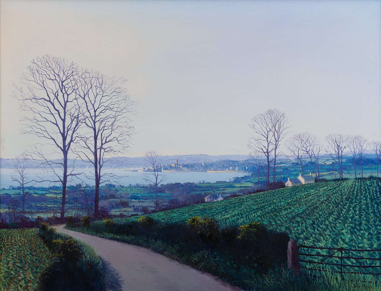 Mounts Bay in de winter door John Miller
