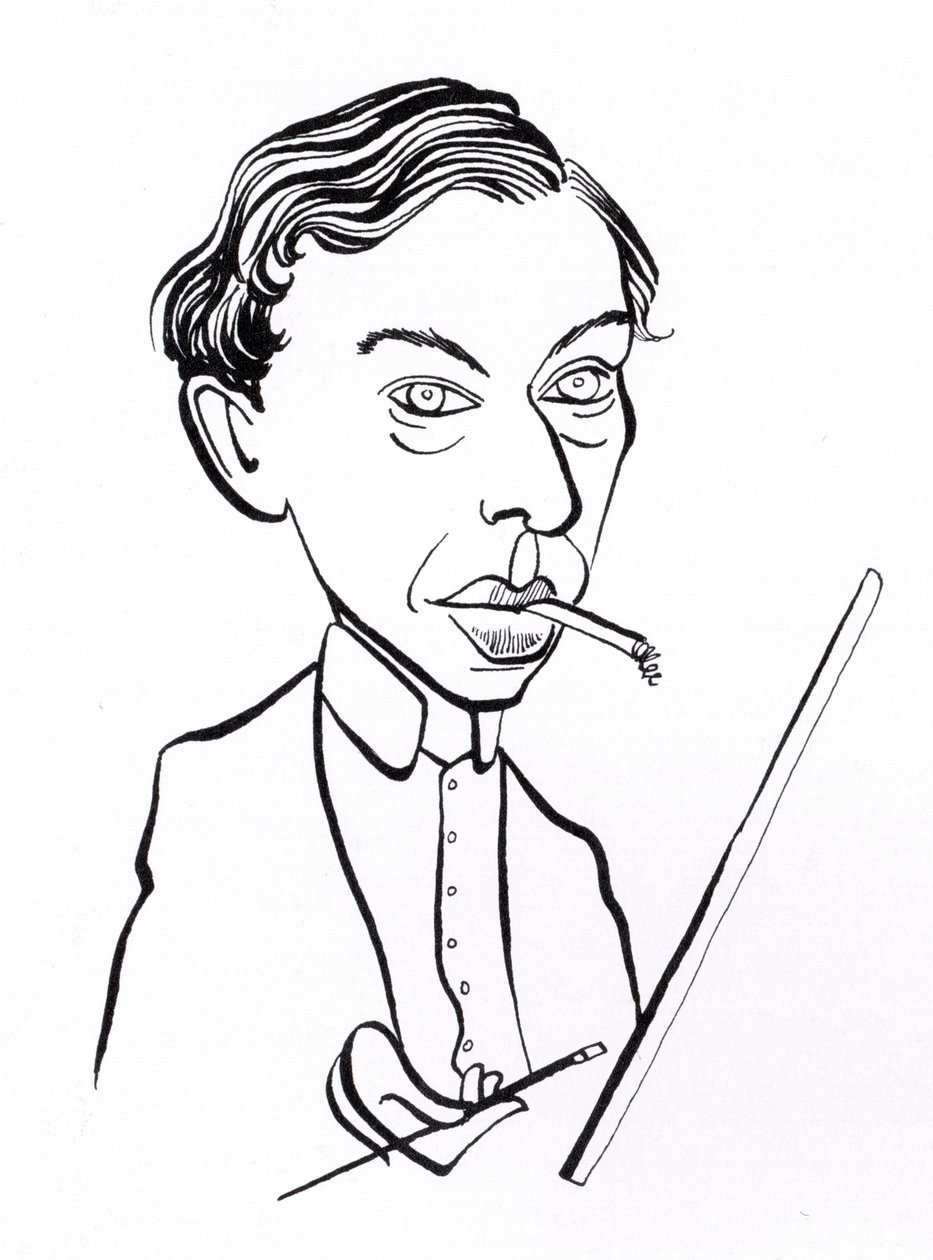 Ernst Ludwig Kirchner, karikatuur door John Minnion