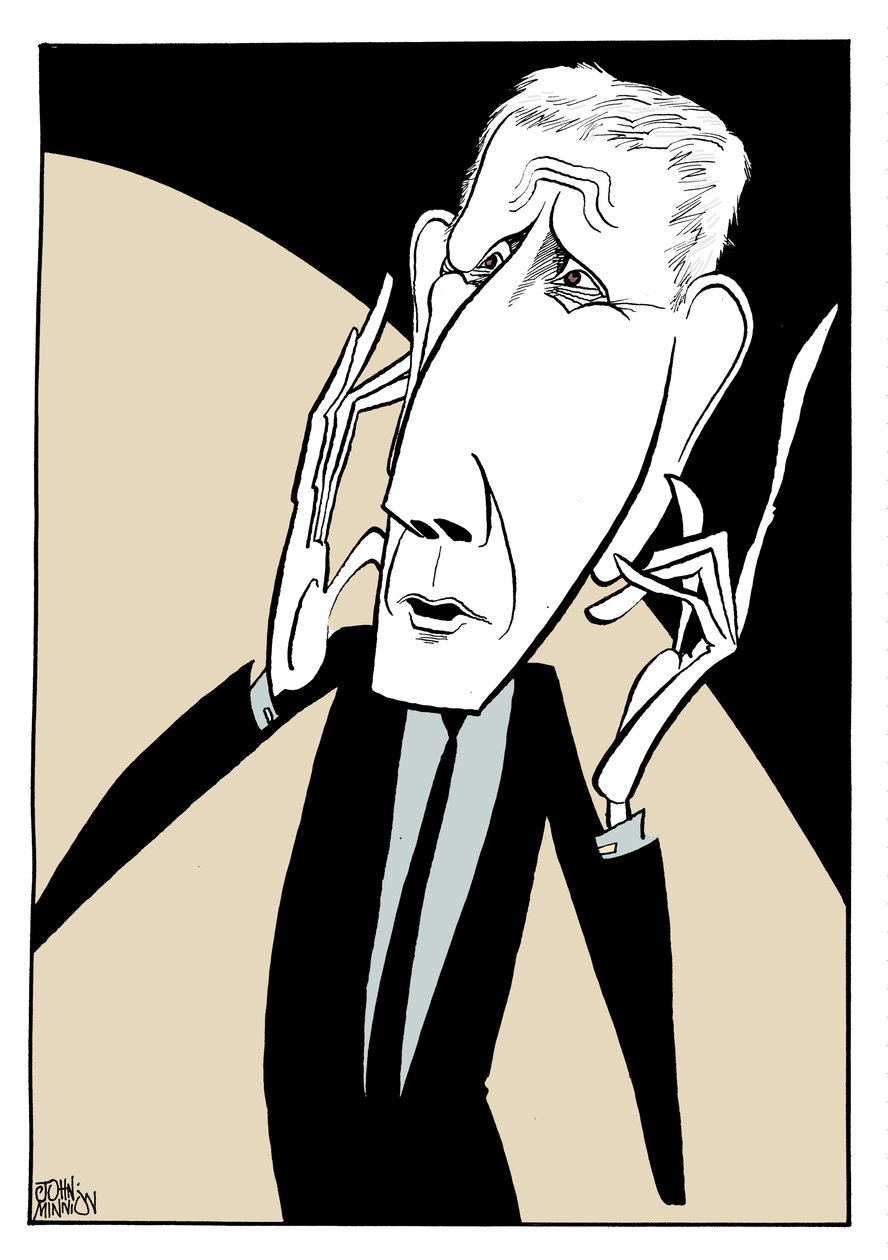 Jonathan Miller - karikaturen door John Minnion