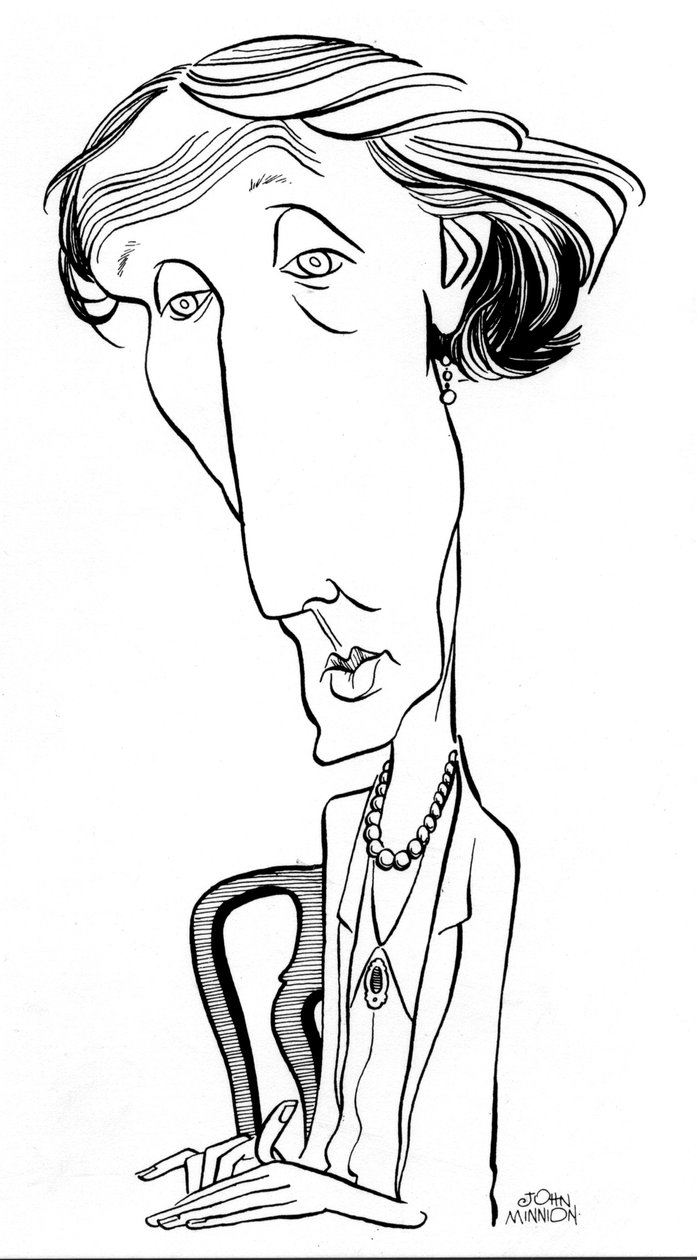 Virginia Woolf door John Minnion