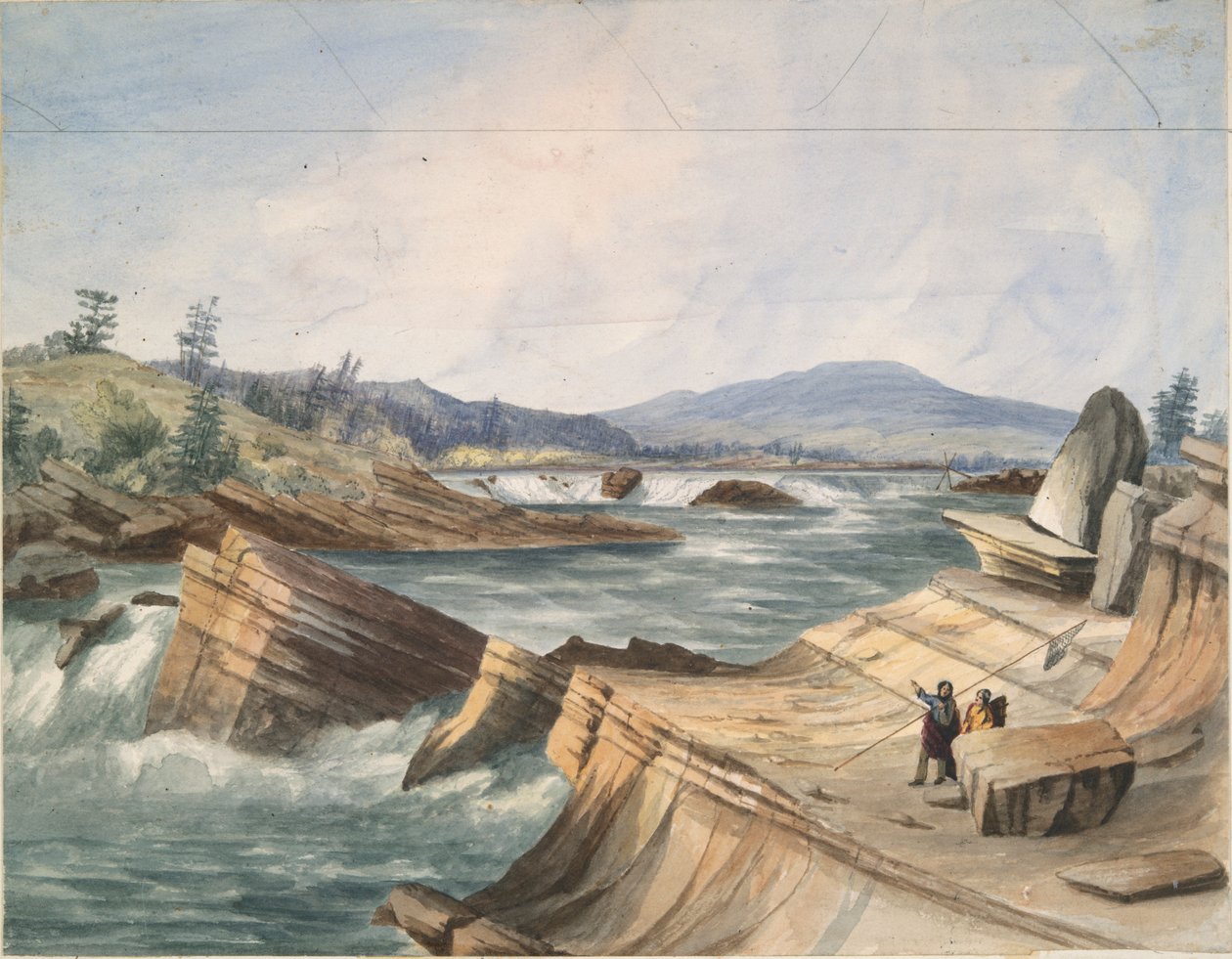 Kettle Falls, Columbia River door John Mix Stanley