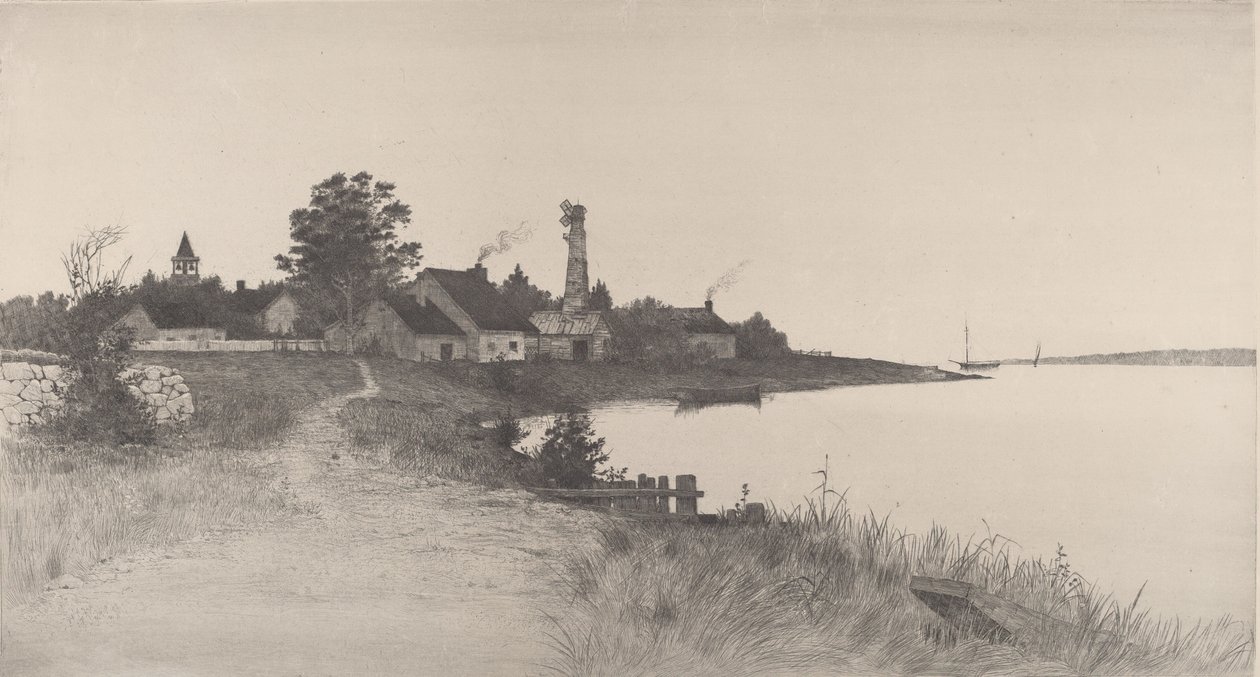 Naamloos kustlandschap, 1891 door John O. Anderson