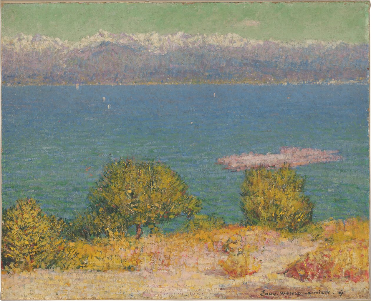 De Baai van Nice, 1891 door John Peter Russell