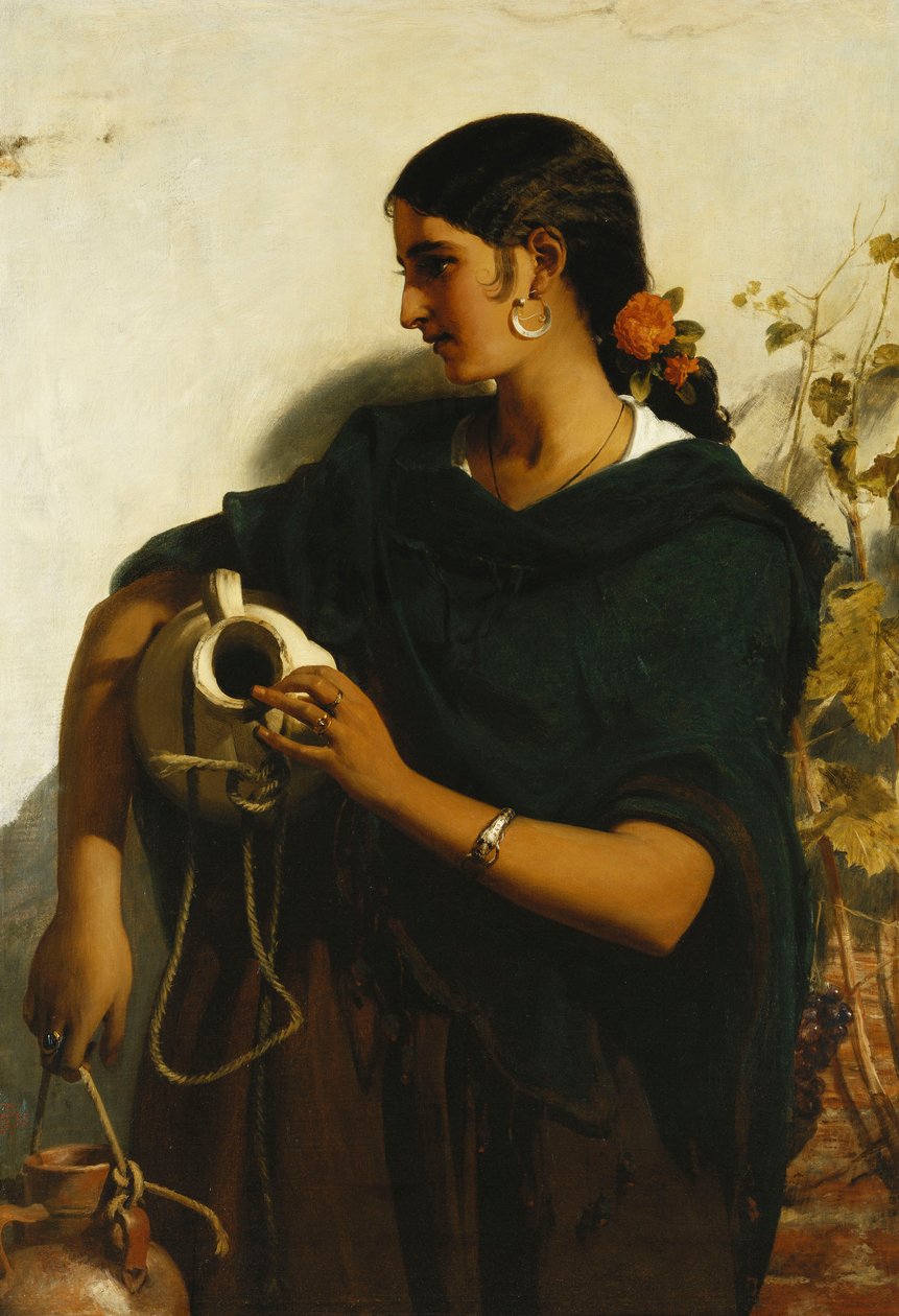 Een zigeuner waterdrager van Sevilla, 1855 door John Phillip