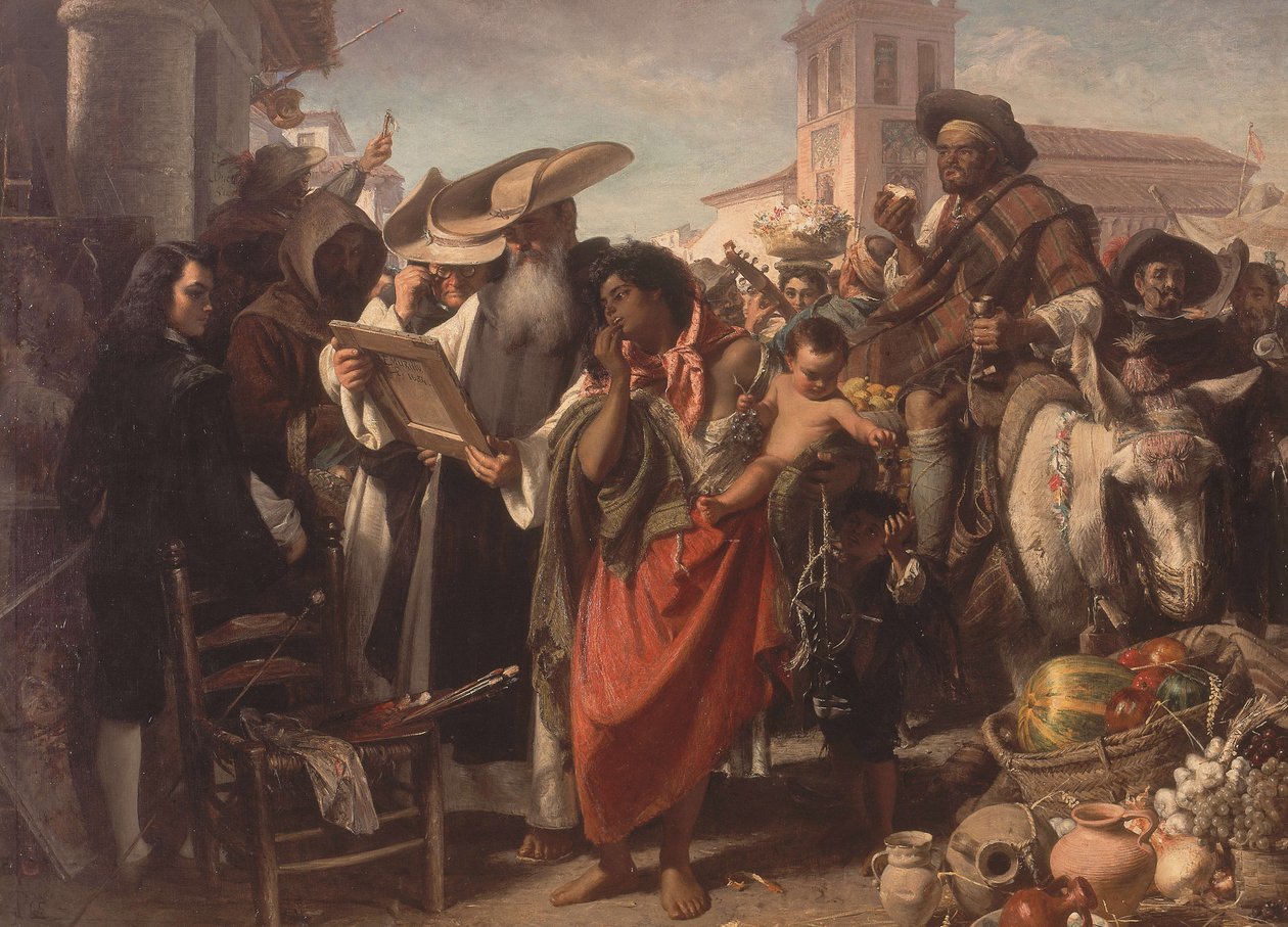 De vroege carrière van Murillo, 1865 door John Phillip