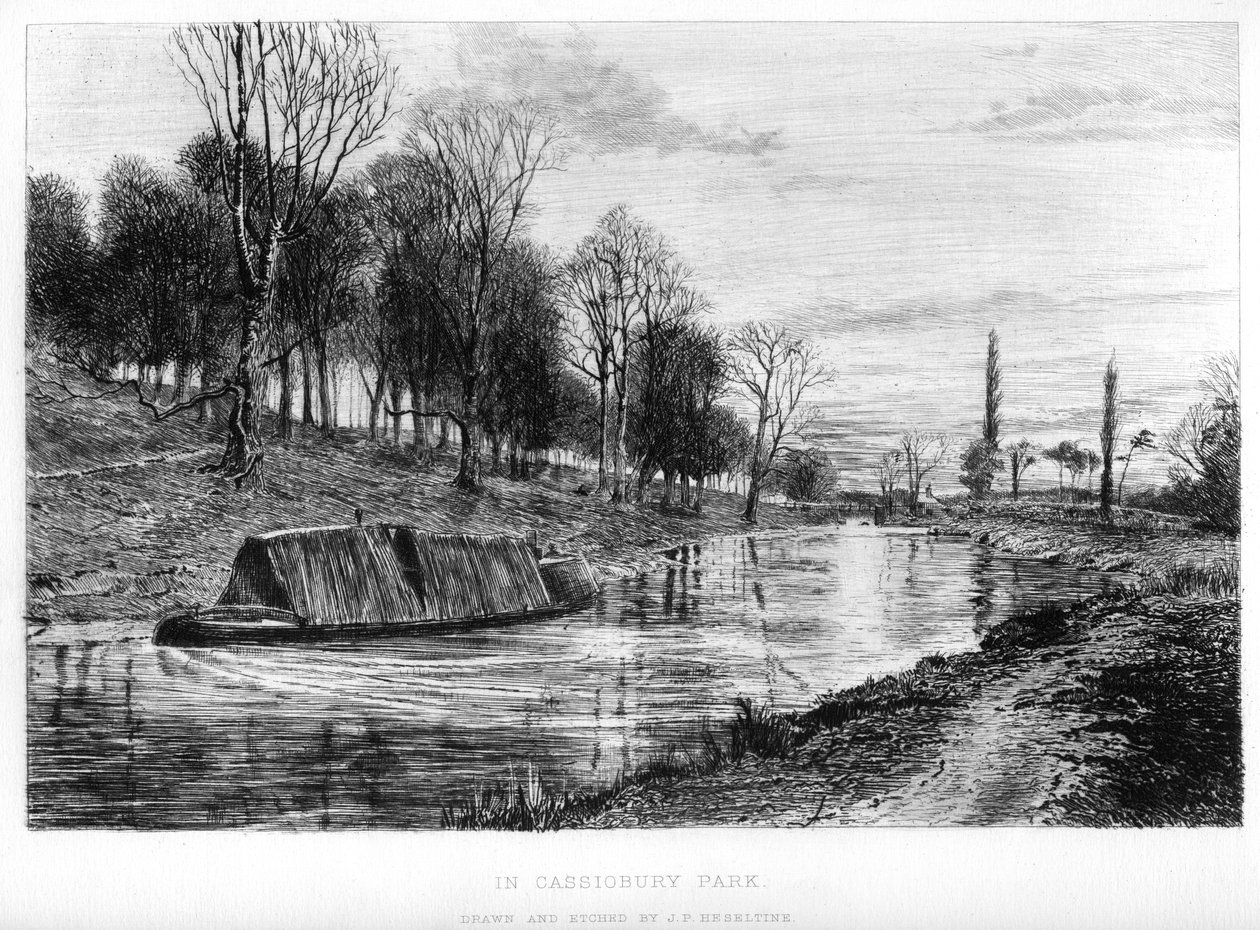 In Cassiobury Park, 19e eeuw door John Postle Heseltine