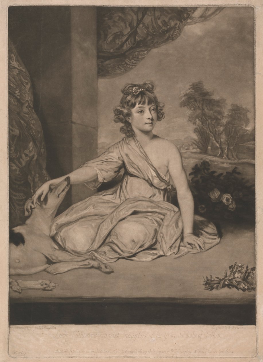 Lady Catherine Powlet door John Raphael Smith