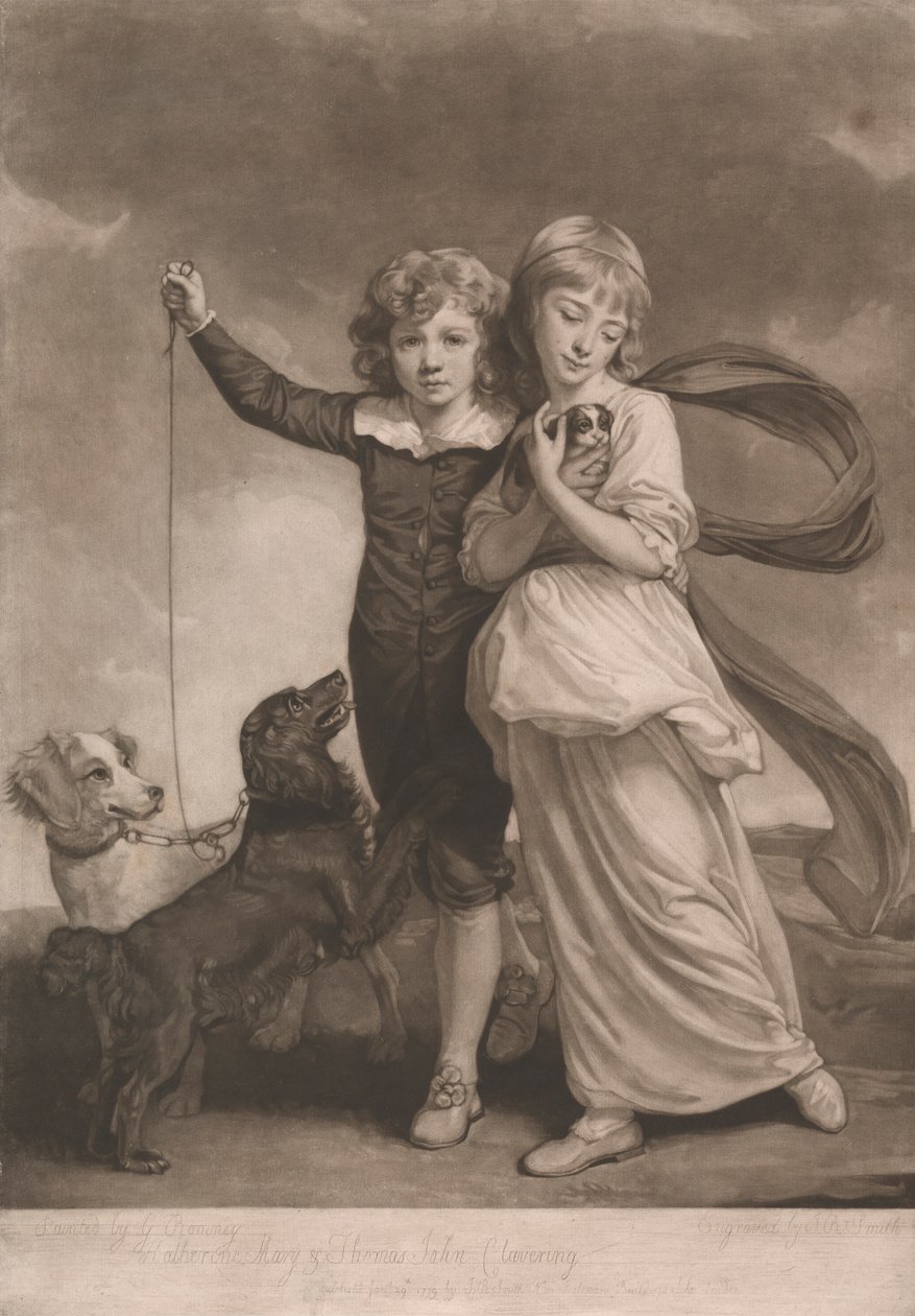 De Clavering Kinderen door John Raphael Smith