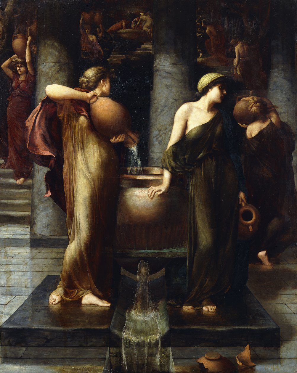 Het Werk van de Danaïden, 1878 door John Reinhard Weguelin