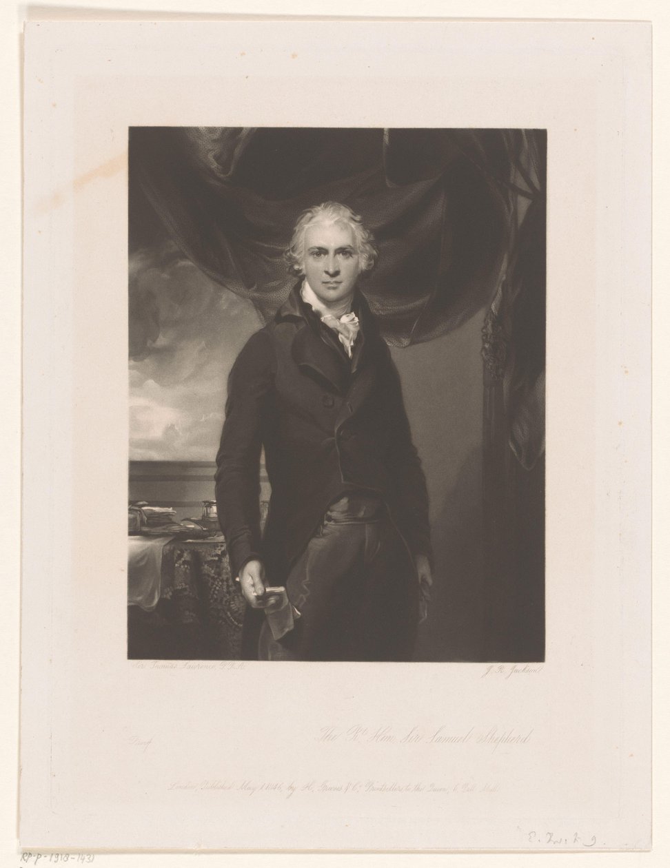 Portret van Samuel Shepherd door John Richardson Jackson