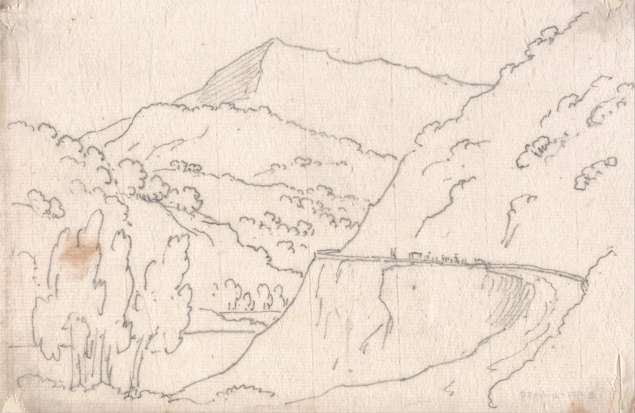 Tussen Tavarnelle amp; Capriano door John Robert Cozens