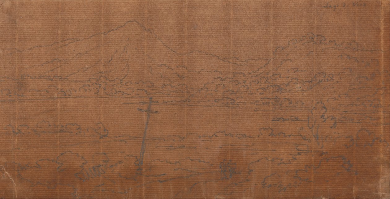 Lago di Vico door John Robert Cozens