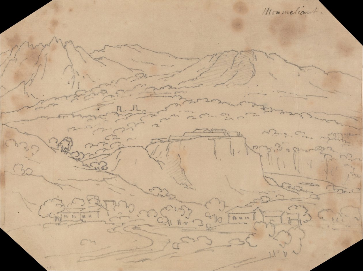 Monmeliant door John Robert Cozens