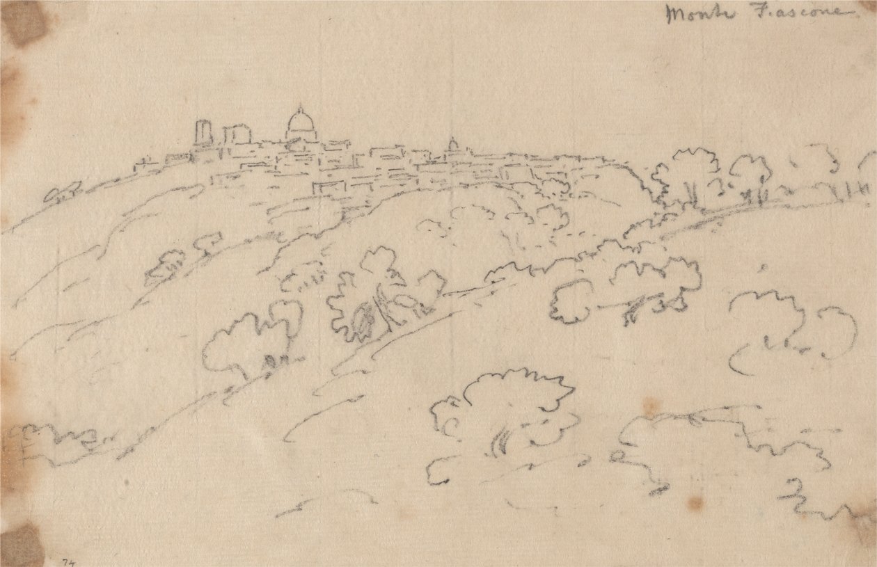 Monte Fiascone door John Robert Cozens