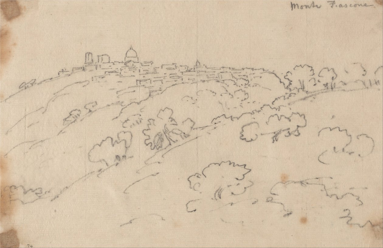 Monte Fiascone door John Robert Cozens