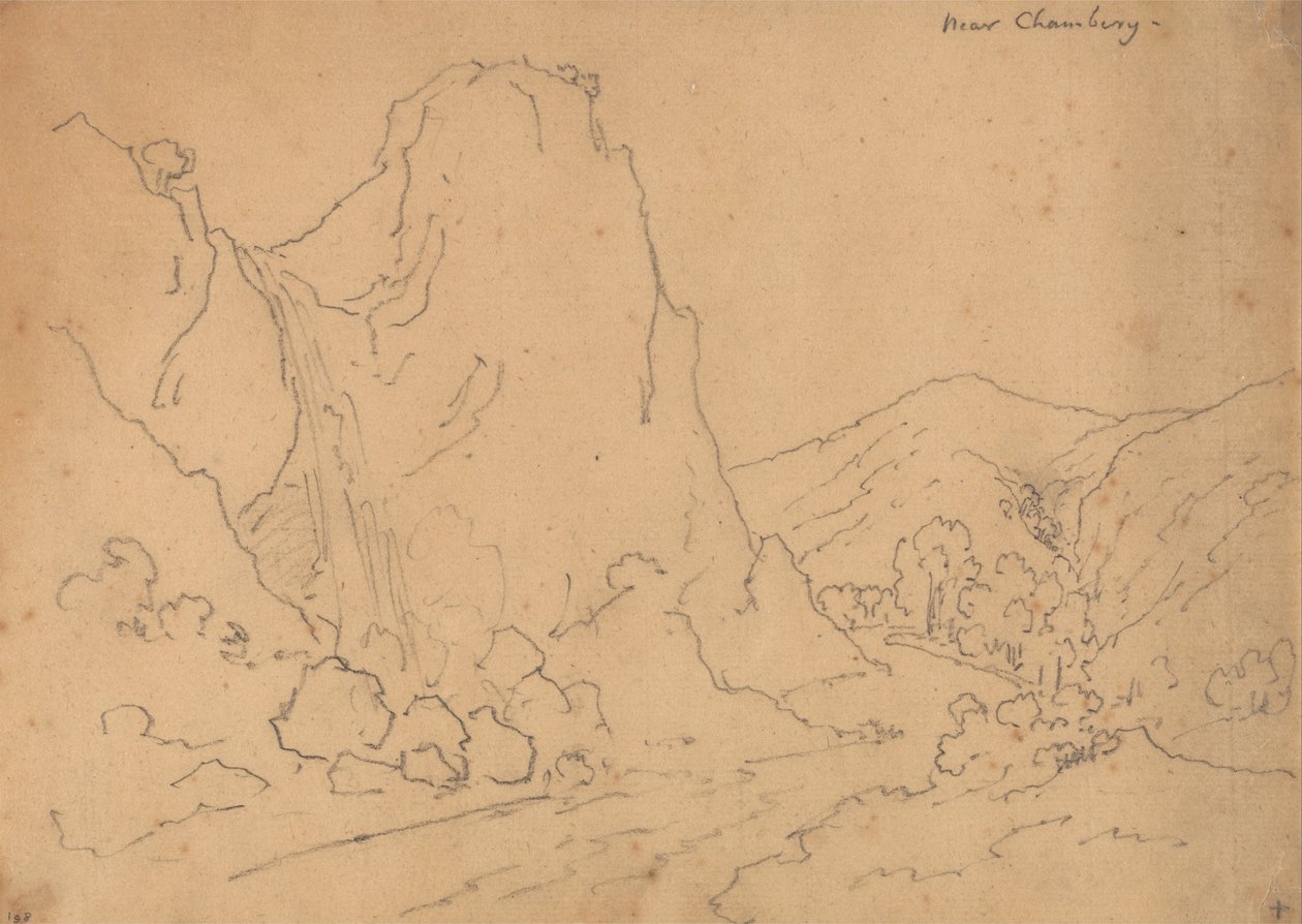 Omgeving Chambéry door John Robert Cozens