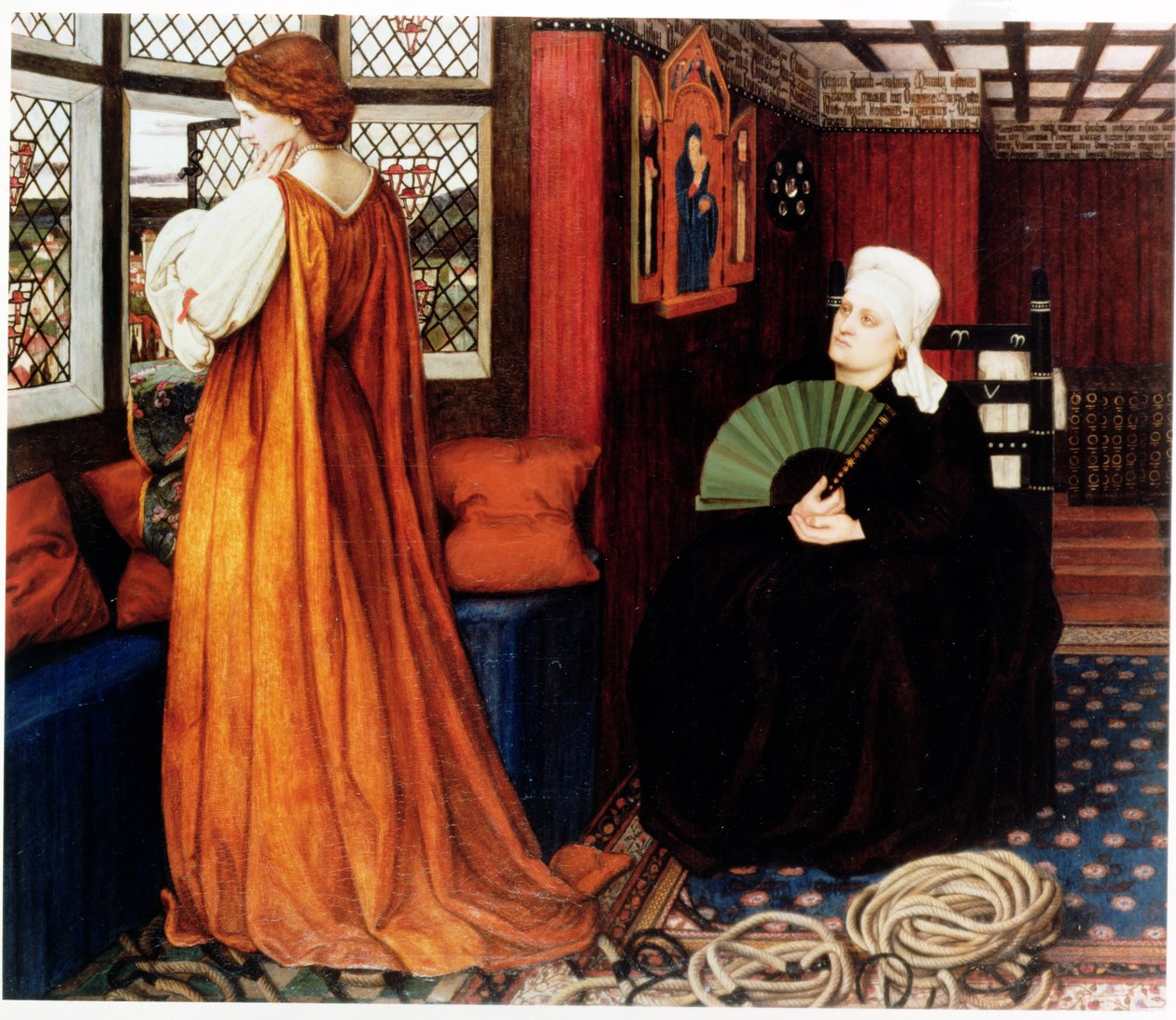 Julia en haar Verpleegster door John Roddam Spencer Stanhope