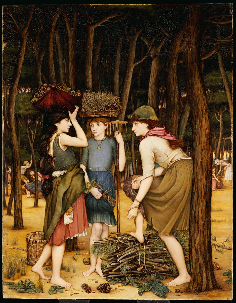 Pijnboombossen bij Viareggio door John Roddam Spencer Stanhope