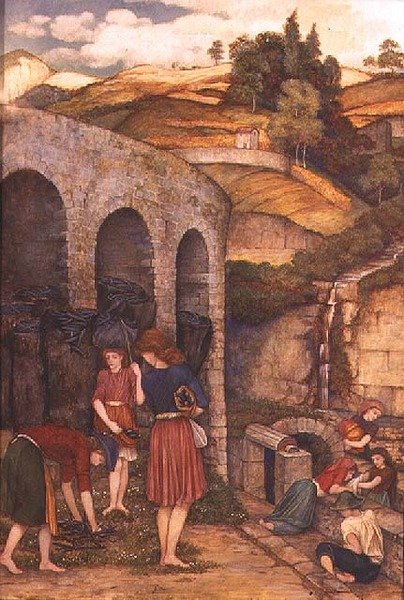 De Houtskooldieven door John Roddam Spencer Stanhope