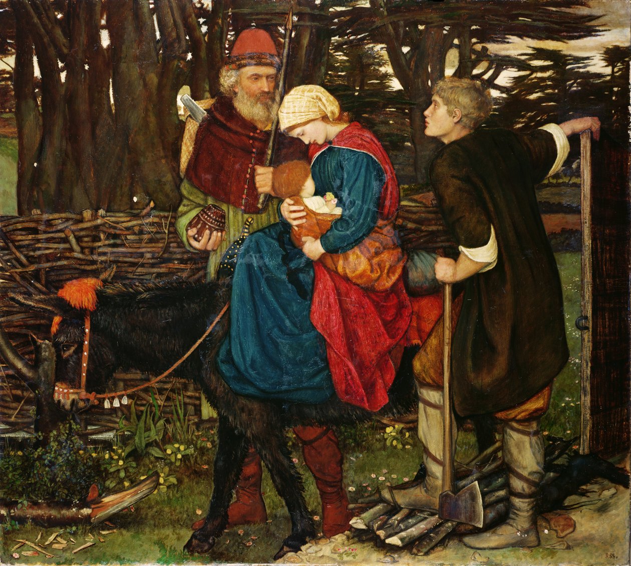 De Heilige Familie door John Roddam Spencer Stanhope
