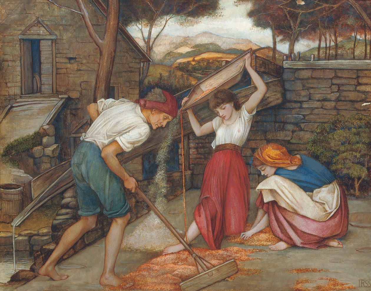 Wannen door John Roddam Spencer Stanhope