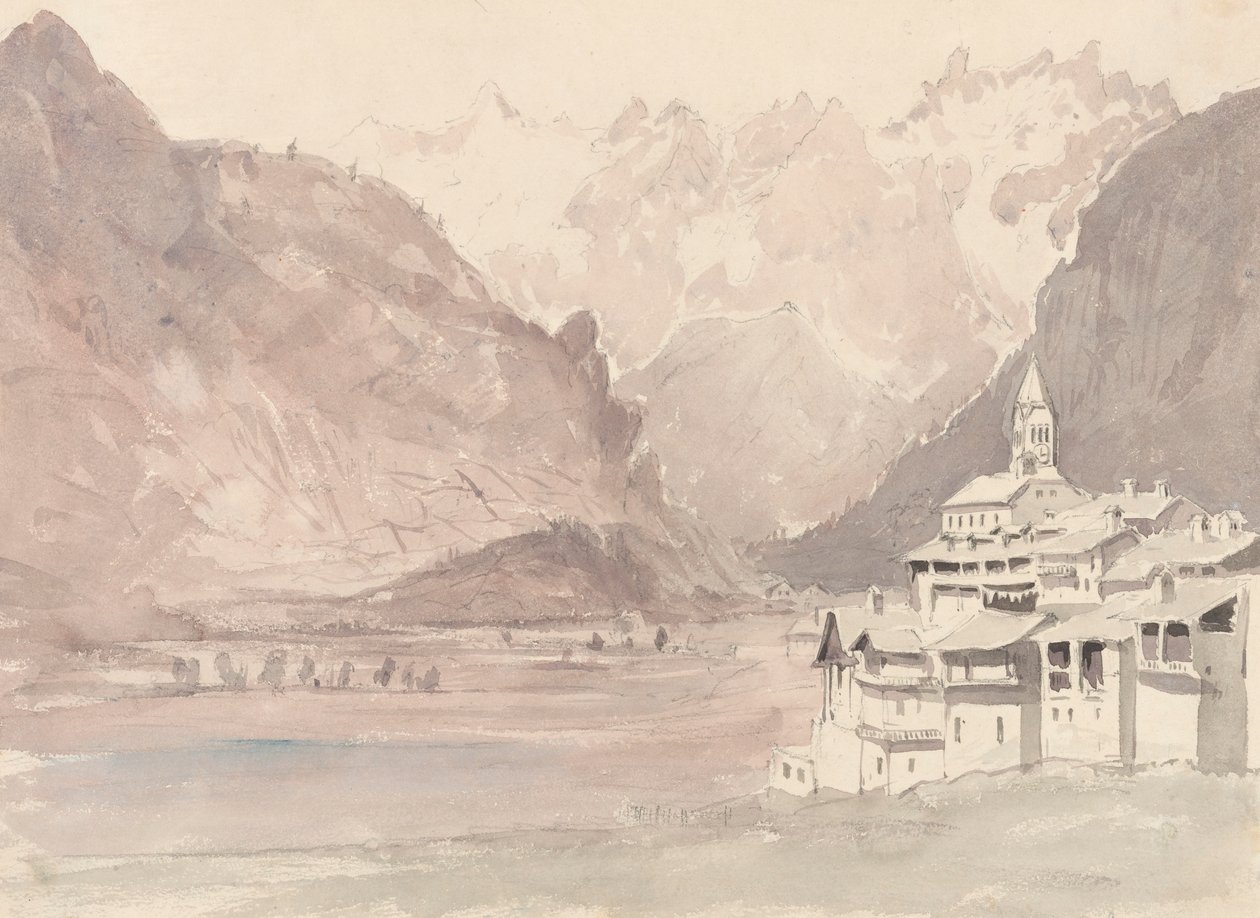 Zwitserse Berglandschap door John Ruskin