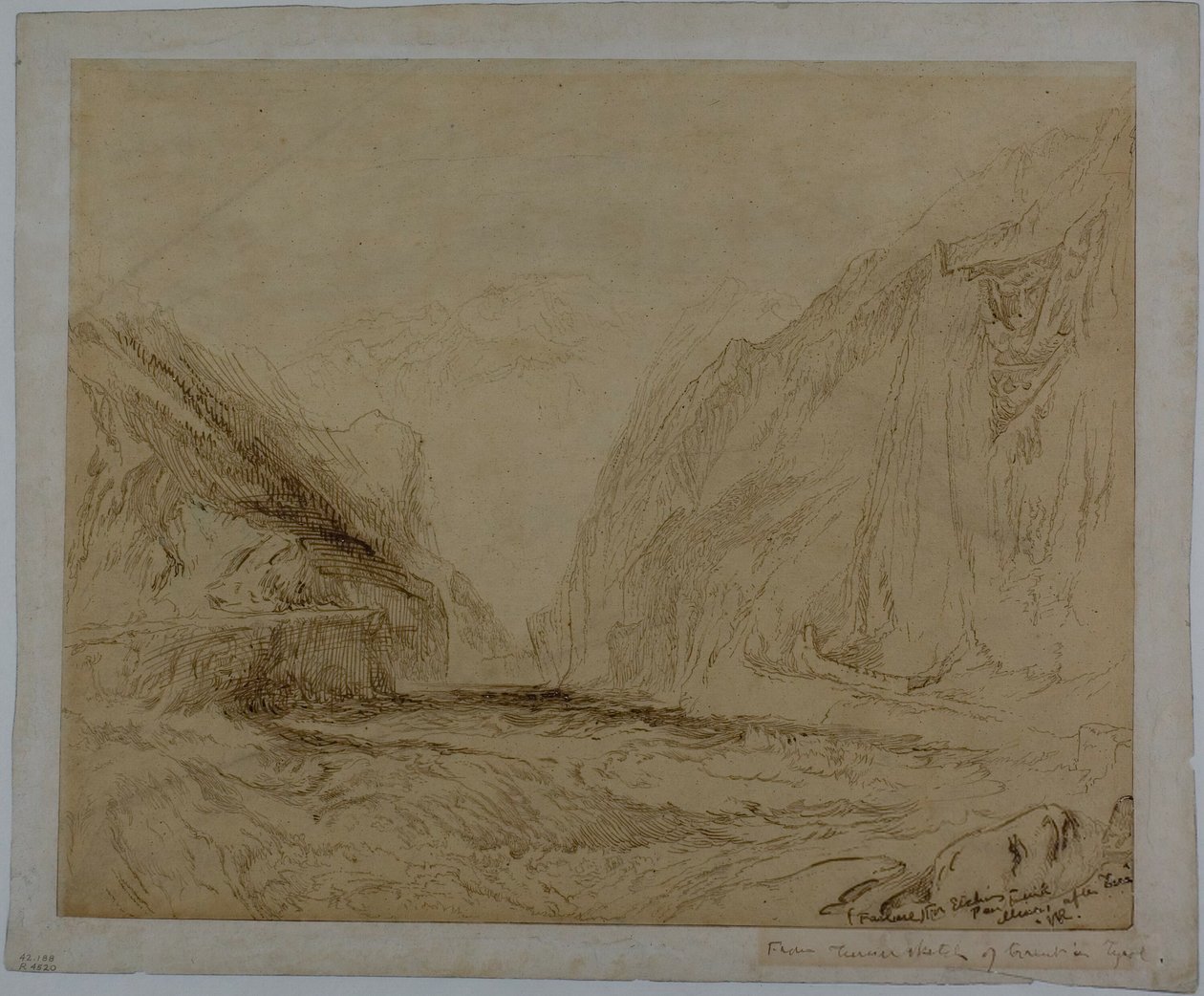 Stroom in Tirol door John Ruskin