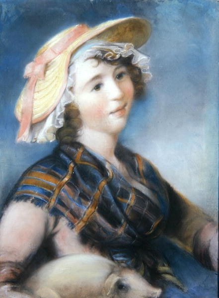 Meisje met varken door John Russell