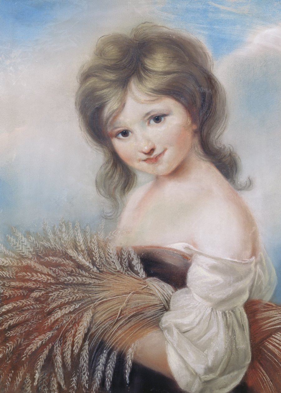 Het oogstmeisje, c.1780 door John Russell