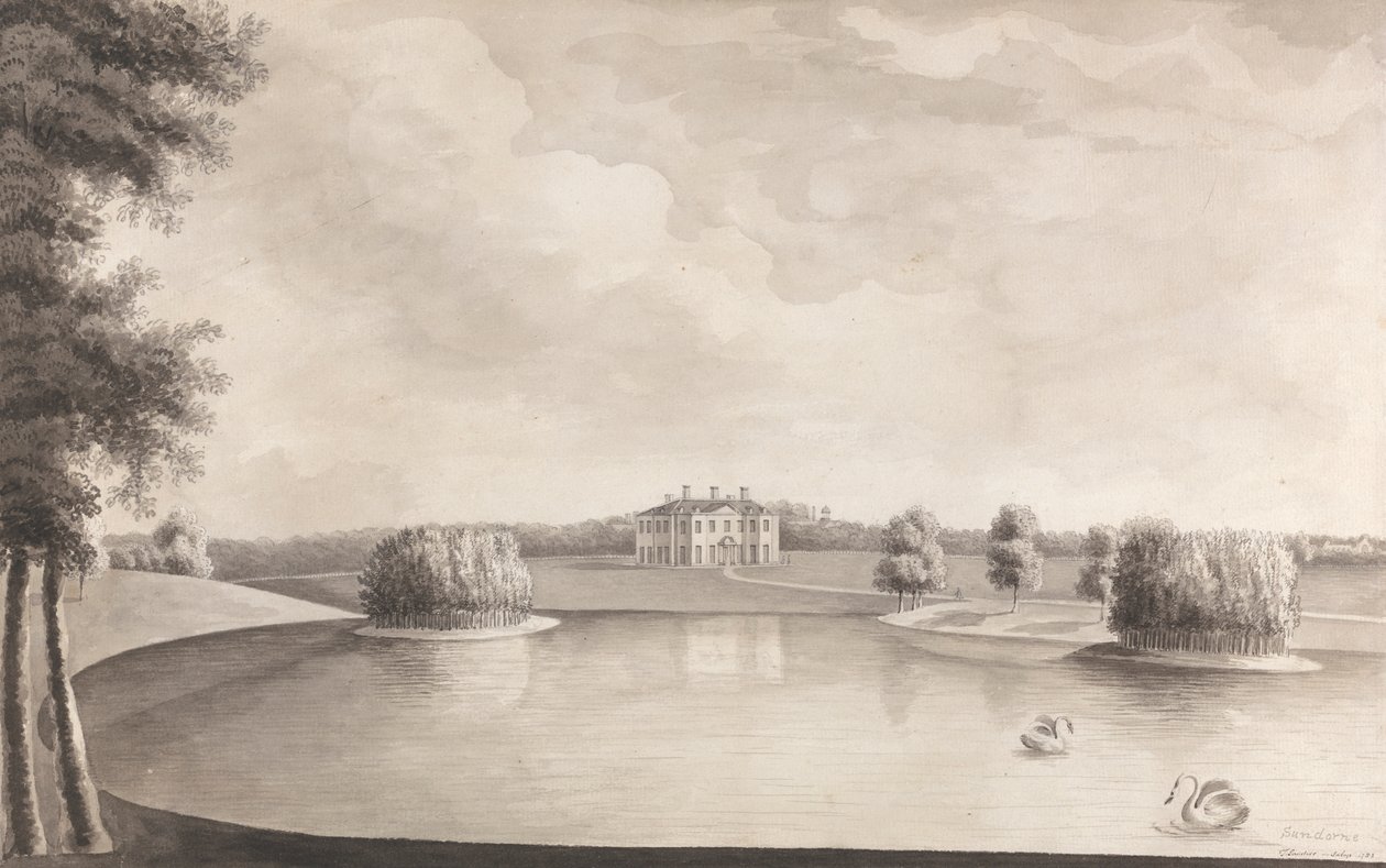 Sundorne Castle, Bij Shrewsbury, Shropshire door John Sanders