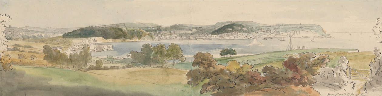 Torquay vanaf de Paignton Weg door John Sanders
