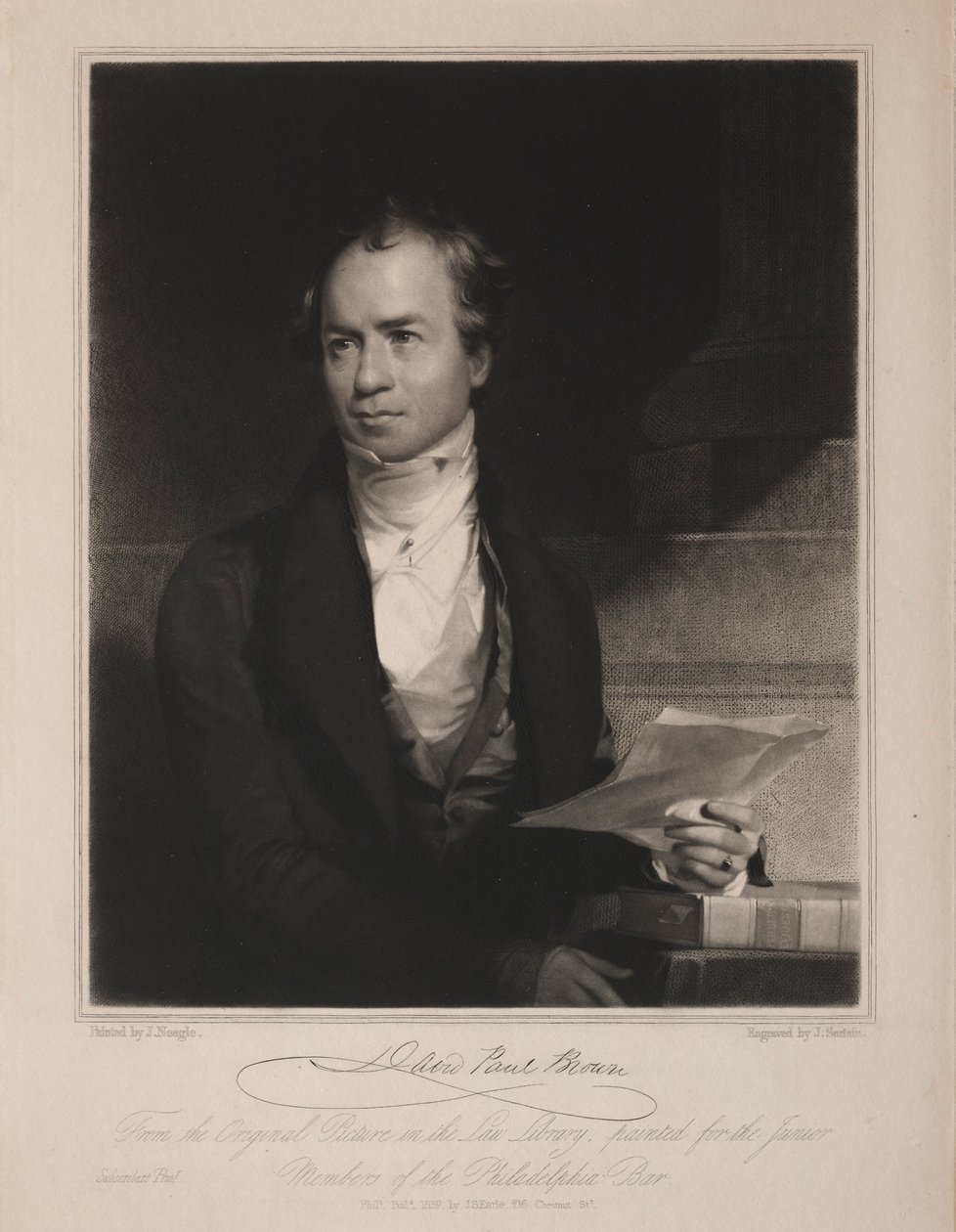 David Paul Brown door John Sartain