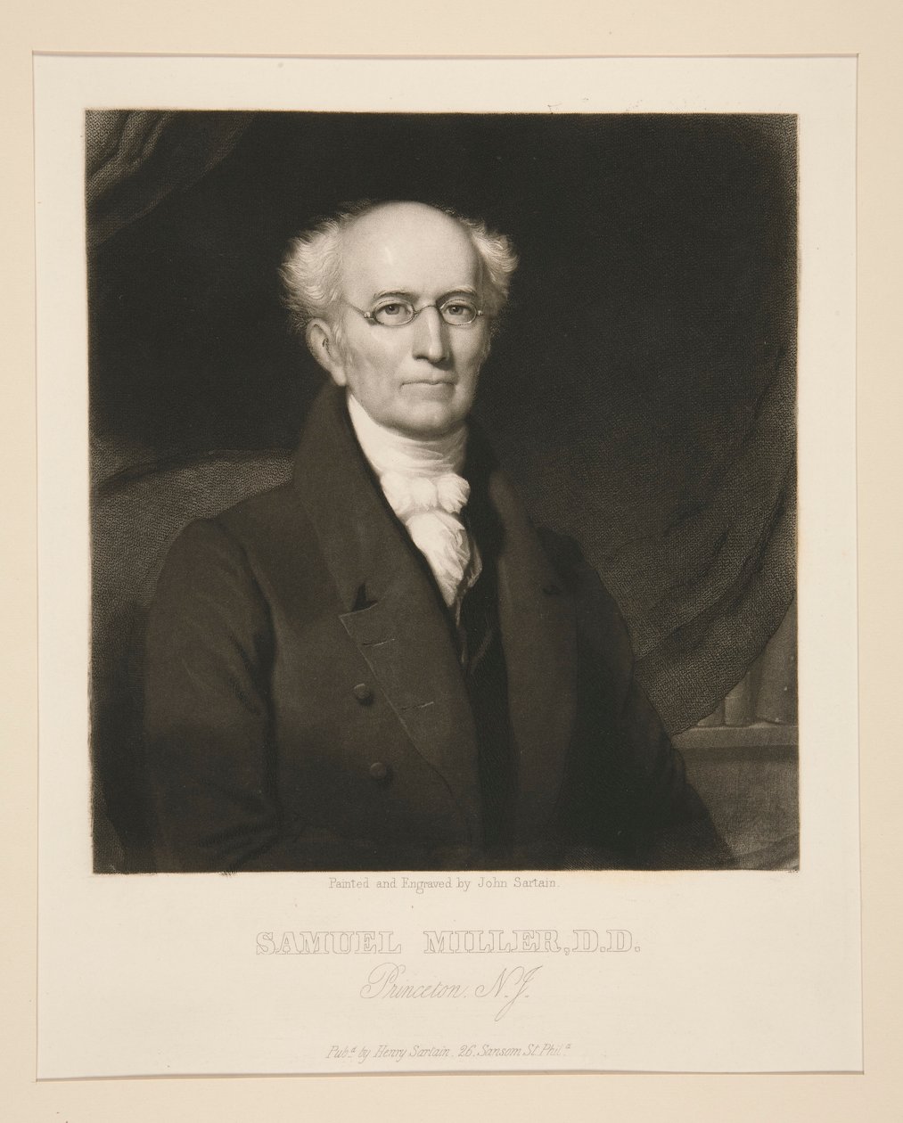 Samuel Miller, D.D. door John Sartain