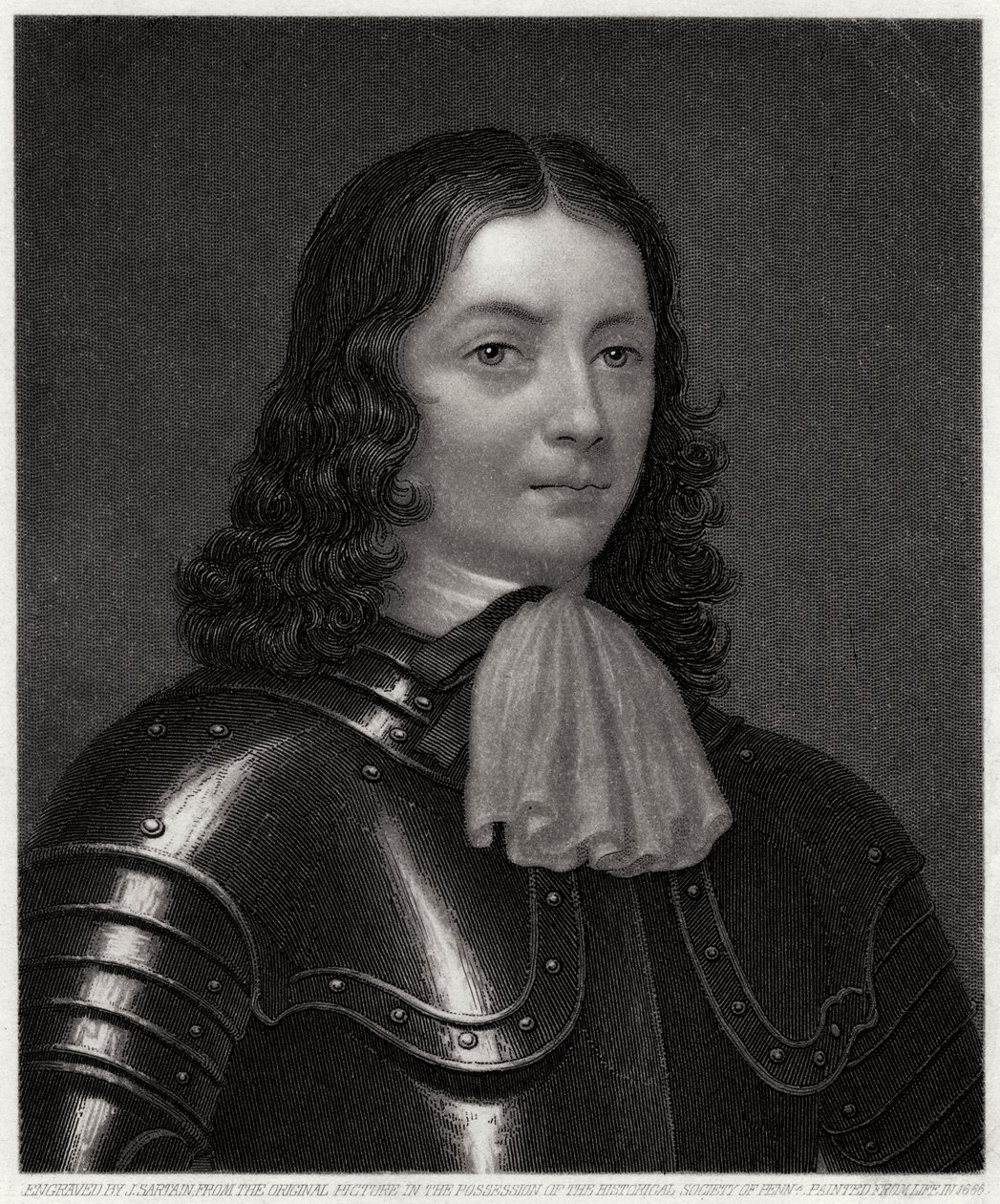 William Penn, na 1666, 19e eeuw door John Sartain