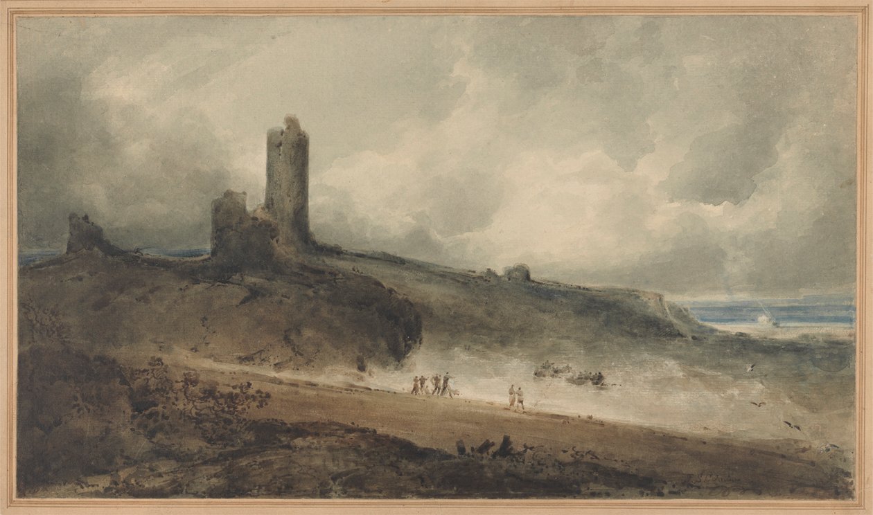 Kasteel Aberystwyth door John Sell Cotman
