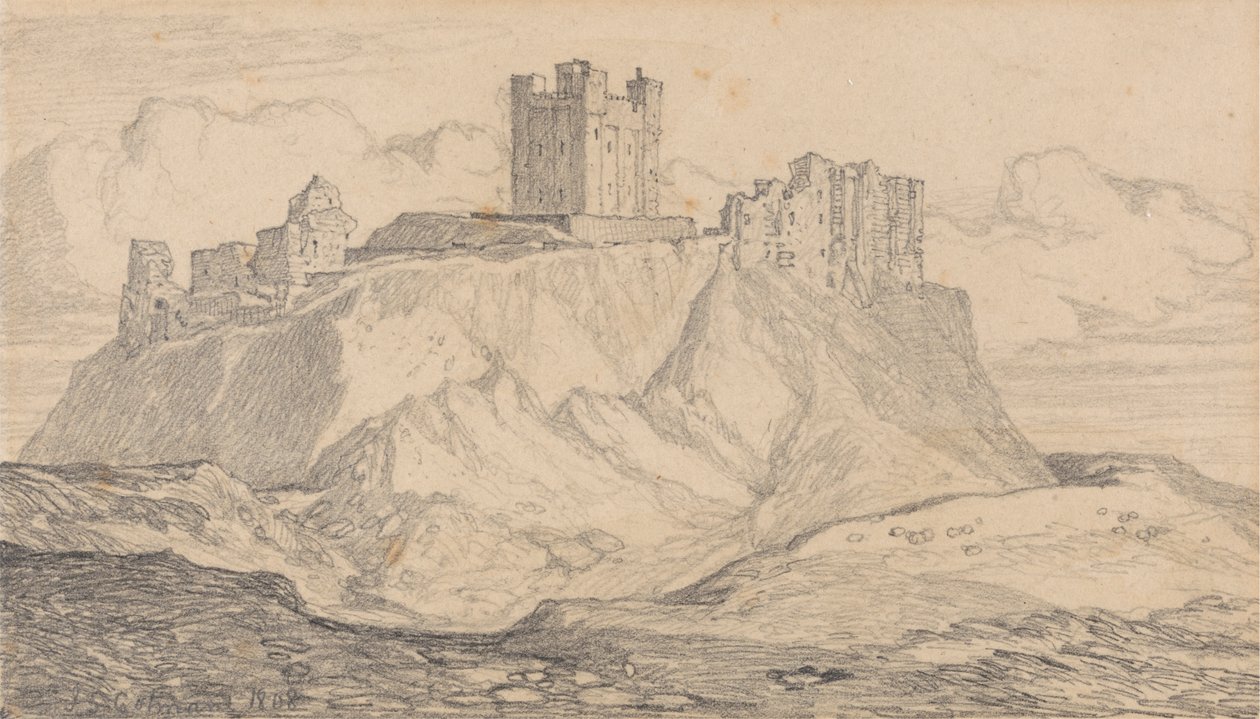 Bamborough Castle, Northumberland door John Sell Cotman