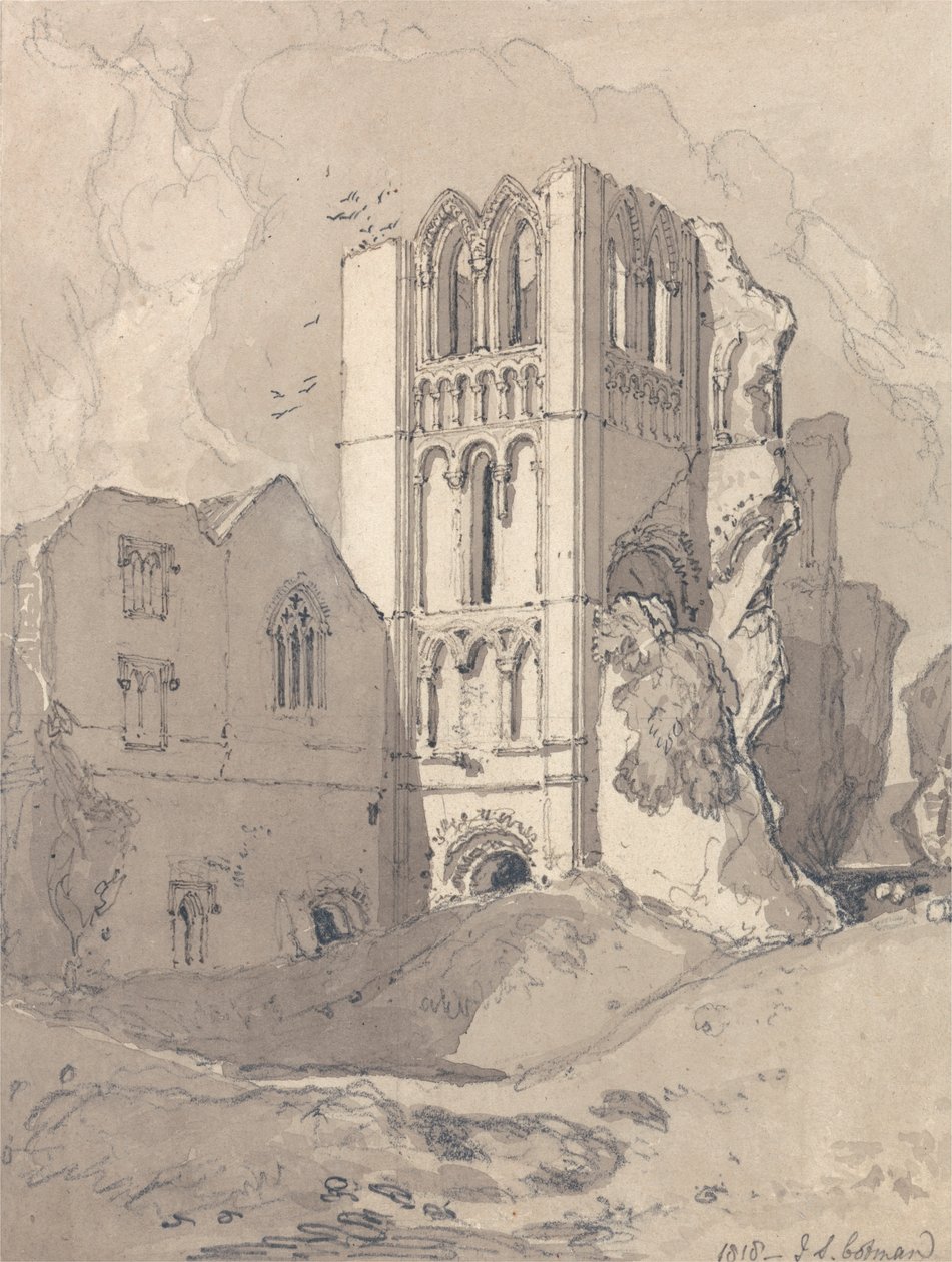 Castle Acre Priory, Norfolk door John Sell Cotman