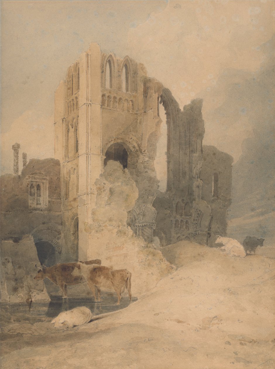 Priorij Kasteel Akkeren, Norfolk door John Sell Cotman