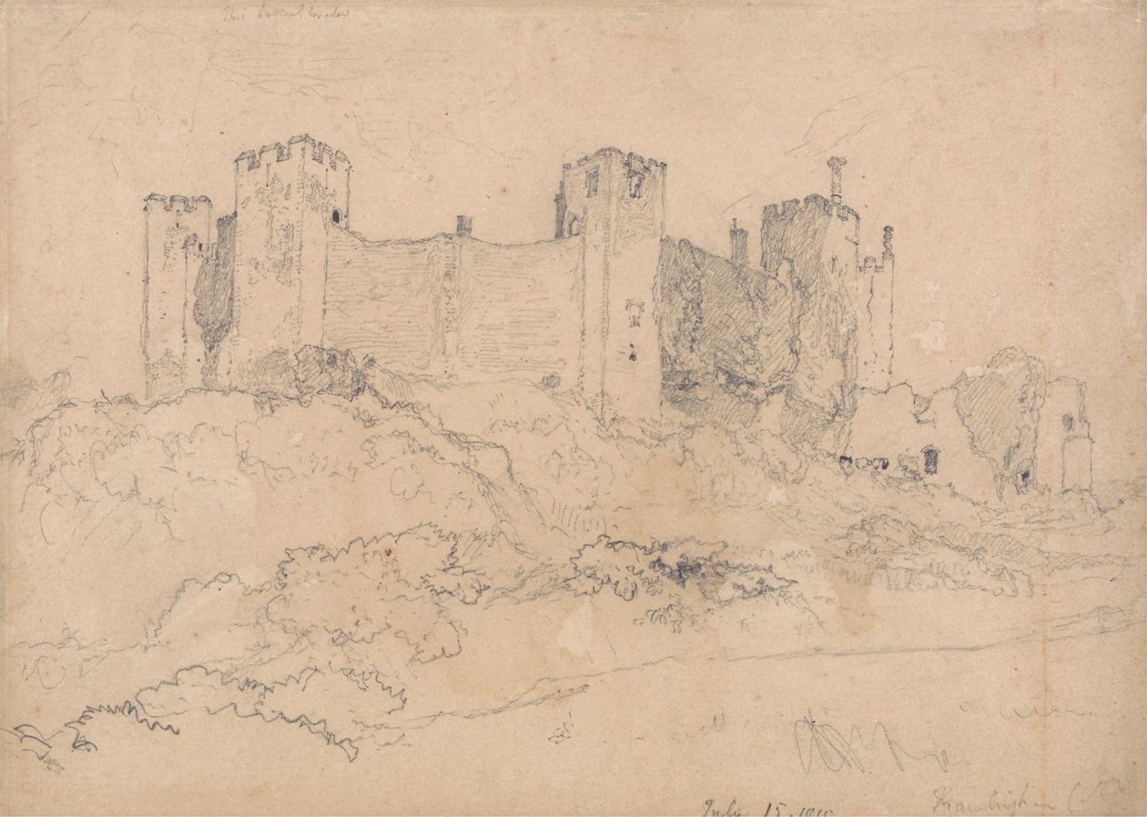 Framlingham Kasteel, Suffolk door John Sell Cotman