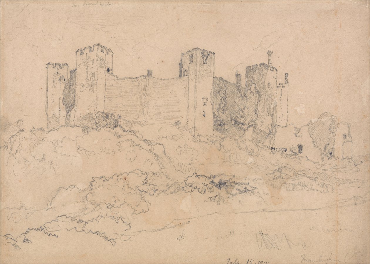 Kasteel Framlingham, Suffolk door John Sell Cotman