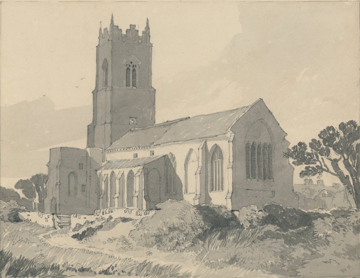 Ingham Church, Norfolk door John Sell Cotman